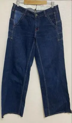 Johnbull ジョンブル AP712 ワイドデニムパンツ インディゴ Mのサムネイル