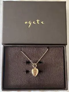 【agete】K10ネックレス（チェーン＋チャーム）