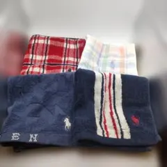 ◆4066 ラルフローレン　ミニタオル4枚セット