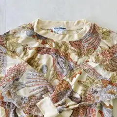 【サルバトーレフェラガモ】シルクブラウスカットソーパステルイエロー