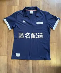 ルコックゴルフ レディース 半袖 ポロシャツ L ネイビー