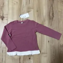 アプレレクール　長袖カットソー 110cm ピンク フリル