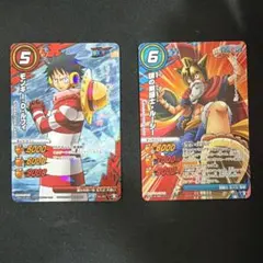 ミラバトVジャンプドラゴンボール ワンピース プロモカード 2枚セット