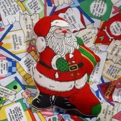 最終値下げ　USAヴィンテージ　クリスマス　サンタ布製オーナメント