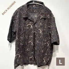 BACK NUMBER 花柄 半袖シャツ Lサイズ　ライトオン　メンズ　L