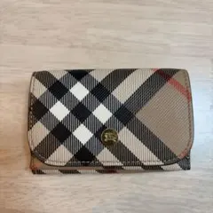Y259 未使用級　BURBERRY コンパクトウォレット 三つ折り　現行タグのサムネイル