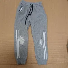 キッズ ロングパンツ 140cm グレー スエットズボン裏起毛