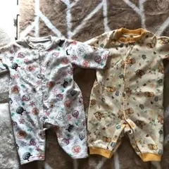 【70cm】西松屋　プーさん&アンパンマンカバーオール