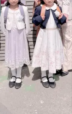 2回着用！美品フォーマルワンピース セレモニースーツ2種類120cm