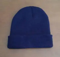 ネイビー ニット帽 キッズ 100%アクリル