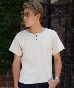 schott ニッティング ヘンリーネック Tシャツのサムネイル