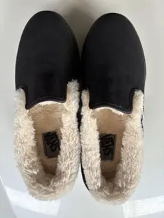 専用　美品　VANS ブラック スエード スリッポン　中ボアあたたかい　24.5