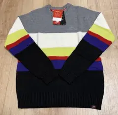 (新品未使用)New Balance ストライプニットセーター ゴルフウェア