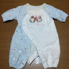 ミッキー・ミニー刺繍ロンパース 50センチ〜60センチ