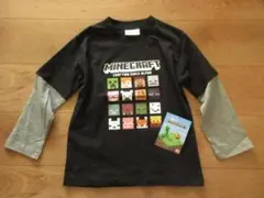 未使用　サイズ130　★マインクラフト　長袖Tシャツ　 マイクラ