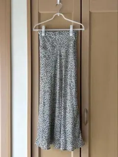 LOWRYS FARMレオパード フレアスカート 裏地付き