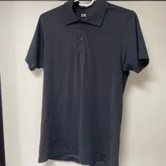 エアリズム　半袖　メッシュ　ポロシャツ　UNIQLO ブラック　DRY-EX