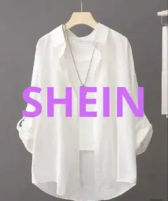 SHEIN レディース　ホワイトシャツ