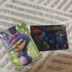 ズートピア カード ジュディ　ニック　フィニック