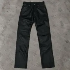 牛革 レザーパンツ BLK archive y2k