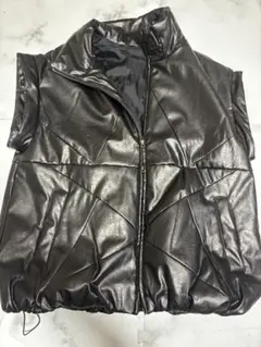 dig your own grave ブラックレザー ベスト L