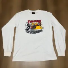 美品/Thrasher SUPERCHARGED 長袖Tシャツ ホワイトのサムネイル