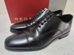 【使用1回】REGAL　リーガル　ストレートチップ　ブラック　24cmのサムネイル