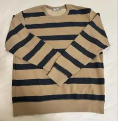 ナノユニバース　ボーダー　スウェット　M