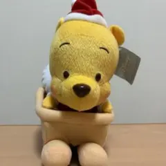 プーさん サンタ服 ぬいぐるみ ソリ付き