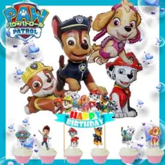 大感謝祭 パウパトロール バルーン 特選4点ケーキトッパーセット★