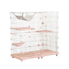 新品未開封】キャットケージ 3段 Highタイプ ストロベリーラテ