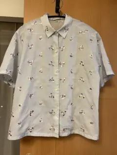 steven alan スティーブンアラン 花柄刺繍　ボタニカル　半袖シャツのサムネイル