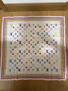 LOUIS VUITTON スカーフ バンダナ レッド レオパード柄 - メルカリ