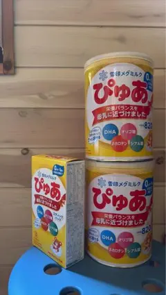 新品未開封】ぴゅあ 粉ミルク缶 820g 2セット - メルカリ