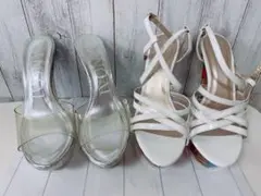 厚底ミュール　ヒール　Lサイズ