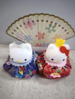 ハローキティ 雛祭り飾り 2体セット　お雛様