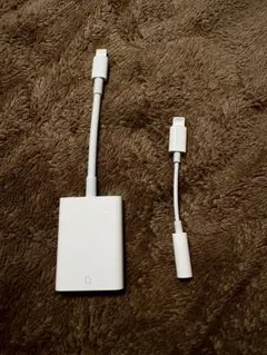 Apple純正 SDカードリーダー イヤホンジャックコネクタ Lightning
