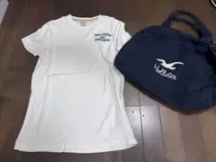 Hollister Tシャツ ホワイト　サイズS バッグセット