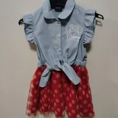 美品！かわいい！BABYDOLL ミニーマウス ワンピース 90cmのサムネイル