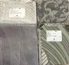 GOYOINTEX タリア　生地　ハギレ　高級カーテン　サンプル　刺繍　4枚