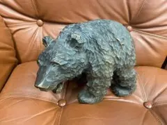 木彫り熊 置物 民芸品 工芸品 北海道 木製オブジェ