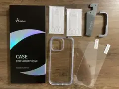iPhone 14 pro max 用 フィルム付きケース 全面保護セット