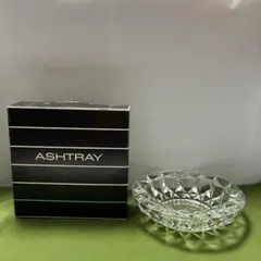 クリスタルガラス 置き型灰皿 箱付き　HOYAコンパス　ASHTRAY