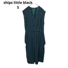 ships little black Vネック ワンピース グリーン S