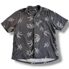 美品 シルク100% 90s バラクータ スミクロ リーフ柄 アロハシャツ 古着のサムネイル