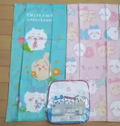 ちいかわ　3点　フェイスタオル、ハンドタオル