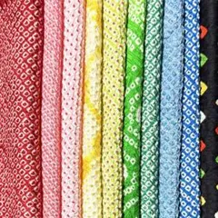 kja3726小さな絞り染め着物はぎれ10枚セット 正絹 生地japanbela