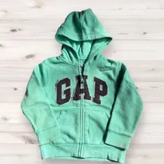 48. 【人気カラー】GAP キッズ ロゴワッペン ジップアップパーカー