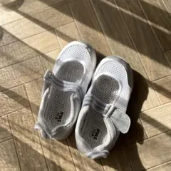 IFME イフミー　ホワイト メッシュ 上履き シューズ 17cm