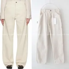 メゾン マルジェラ 白タグ キャンバス ペインターパンツ デニム ペイント